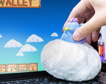 Stardew Valley Blue Chicken Desktop Keyboard Duster and Cleaner