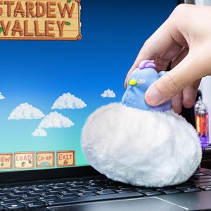 Stardew Valley Blue Chicken Desktop Keyboard Duster and Cleaner