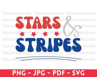 Stars and Stripes SVG, 4th of July Patriotic Cricut File, USA Independence Day SVG for Shirts and Crafts, Fourth of July Svg, Patriotic Svg