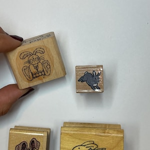 Bunny Rubber Stamps (4 pack)