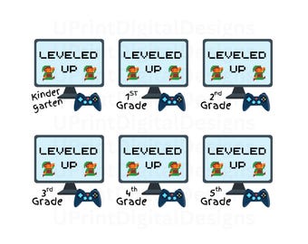 Paquete PNG de regreso a clases para jugadores: Diseño mejorado (descarga digital)