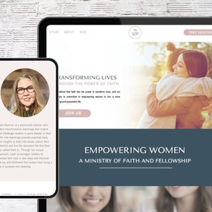 Colorful Showit Template - Professional Website Design for Podcasters  |  Public Speakers, Authors, Pastors, Bloggers, Coaches, and Churches