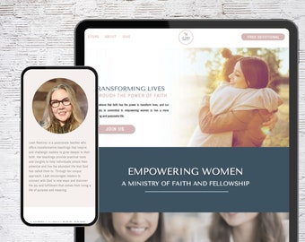 Colorful Showit Template - Professional Website Design for Podcasters  |  Public Speakers, Authors, Pastors, Bloggers, Coaches, and Churches