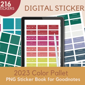 Digital Bible study planner for GoodNotes featuring passages from John 13-17. Portrait orientation, hyperlinked for easy navigation. Includes 2023 colors of the year. Available for instant download.