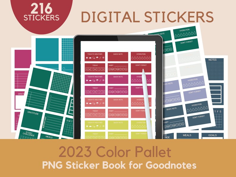 Digital Bible study planner for GoodNotes featuring passages from John 13-17. Portrait orientation, hyperlinked for easy navigation. Includes 2023 colors of the year. Available for instant download.