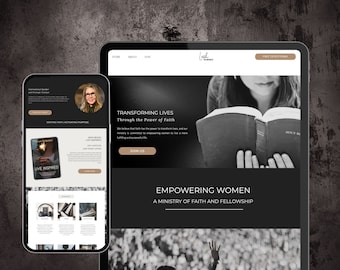 Ministry Podcast Showit Template - Professional Website Design for Podcasters  |  Public Speakers, Authors, Bloggers, Coaches, and Churches
