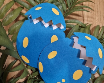 SVG ONLY - Dinosaur Egg Open Up Card Style Party Invite Invitation