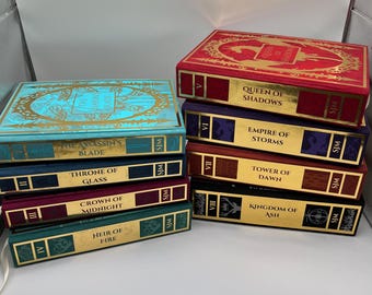 Throne of Glass Collection by Sarah J. Maas | Custom Hardcover Rebinds