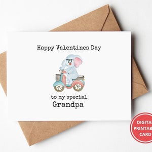 Opa Valentinstag, Valentinstagskarte, für Opa, Opa, Großvater, Opa Valentinstag, Grußkarte, printable, Instant Download