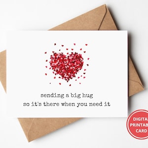 Freundschaftskarte, Miss You, Thinking Of You Karte, Freundschaftskarte, Karte für Freund, Grußkarte, Printable, Sofort Download