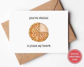 Carte de Saint Valentin drôle pour elle, carte de Saint Valentin pour lui imprimable, carte de Saint Valentin pour femme, carte d’anniversaire