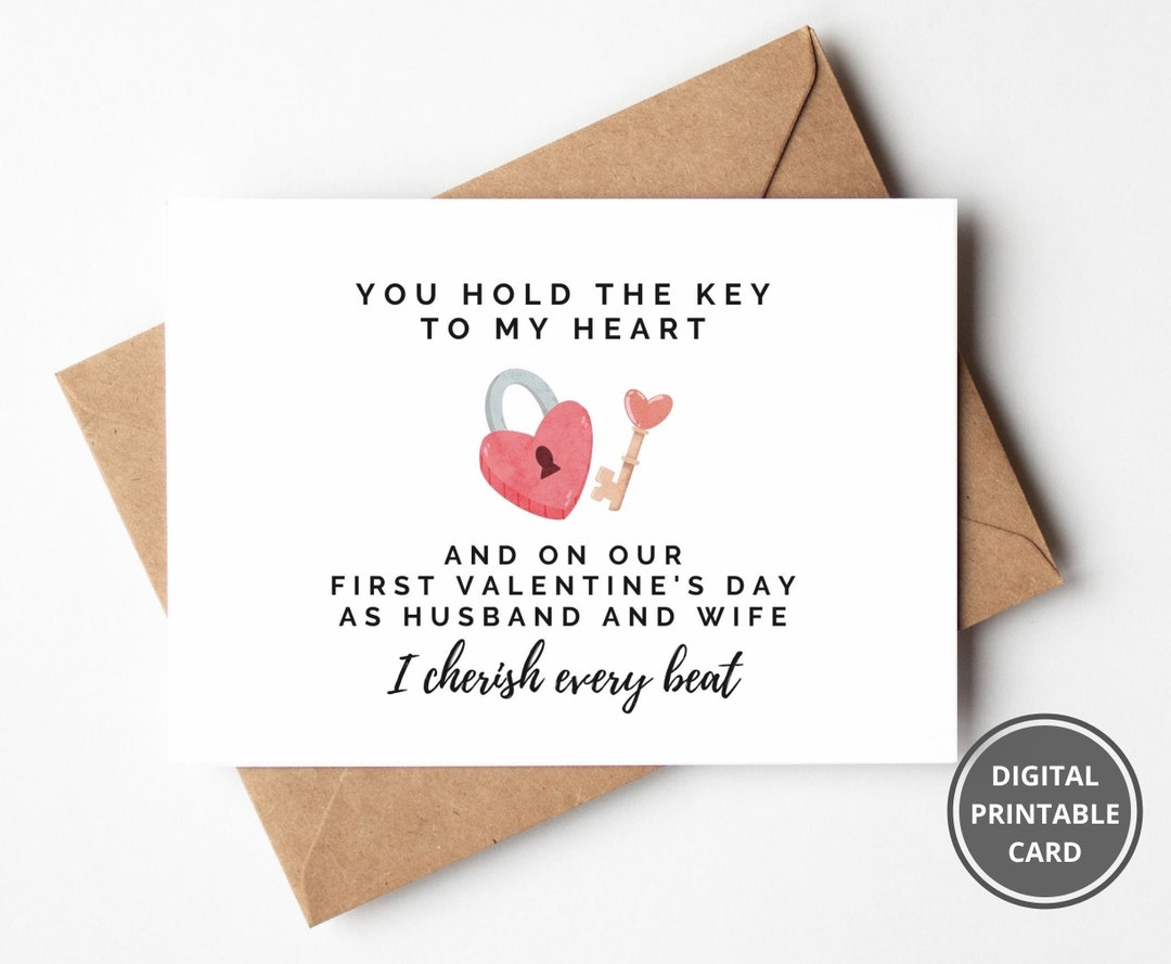 Carte De Vœux A5 Faite Main Pour La Saint-Valentin - Pour Mon Mari - Ty Carden Eluned