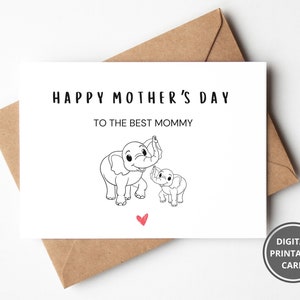 Cartão de dia das mães para impressão da melhor mamãe, cartão de dia das mães feliz para a melhor mamãe, cartão de dia das mães para mamãe, cartão de dia das mães da mamãe