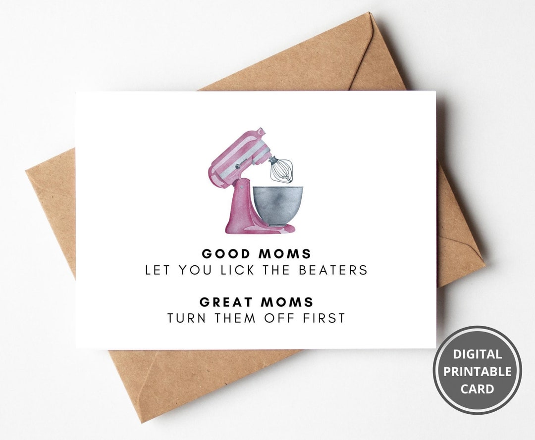 Funny Mother's Day Card, Printable Humour Mom Card, Funny Card for Mom ...