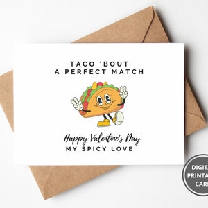 Perfect Match Funny Valentines, Carte de Saint-Valentin, Carte de Saint-Valentin drôle, Carte drôle, Carte de vœux, Imprimable, Téléchargement instantané