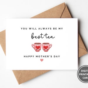 Cartão engraçado do dia das mães, cartão imprimível do dia das mães, cartão feliz do dia das mães, cartão do dia das mães com ilustração, cartão para o dia das mães