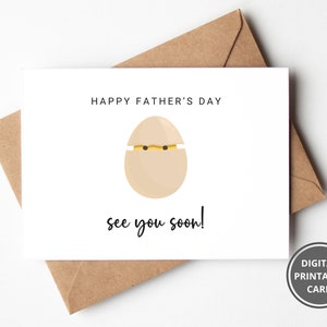 Papa als Vaderdagkaart, Happy Fathers Day Card, kaart voor papa, afdrukbare 1e vaderdagkaart, vader als vader, binnenkort vaderkaart