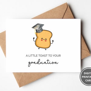 Félicitations pour l'obtention du diplôme, carte de remise des diplômes imprimable, carte des réalisations, un toast à l'obtention du diplôme, carte d'encouragement heureux de remise des diplômes
