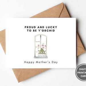 Fête des mères effrontées pour plante maman, fête des mères drôle imprimable pour les amateurs de fleurs, cadeau de fête des mères mignon, jardinage maman, téléchargement immédiat