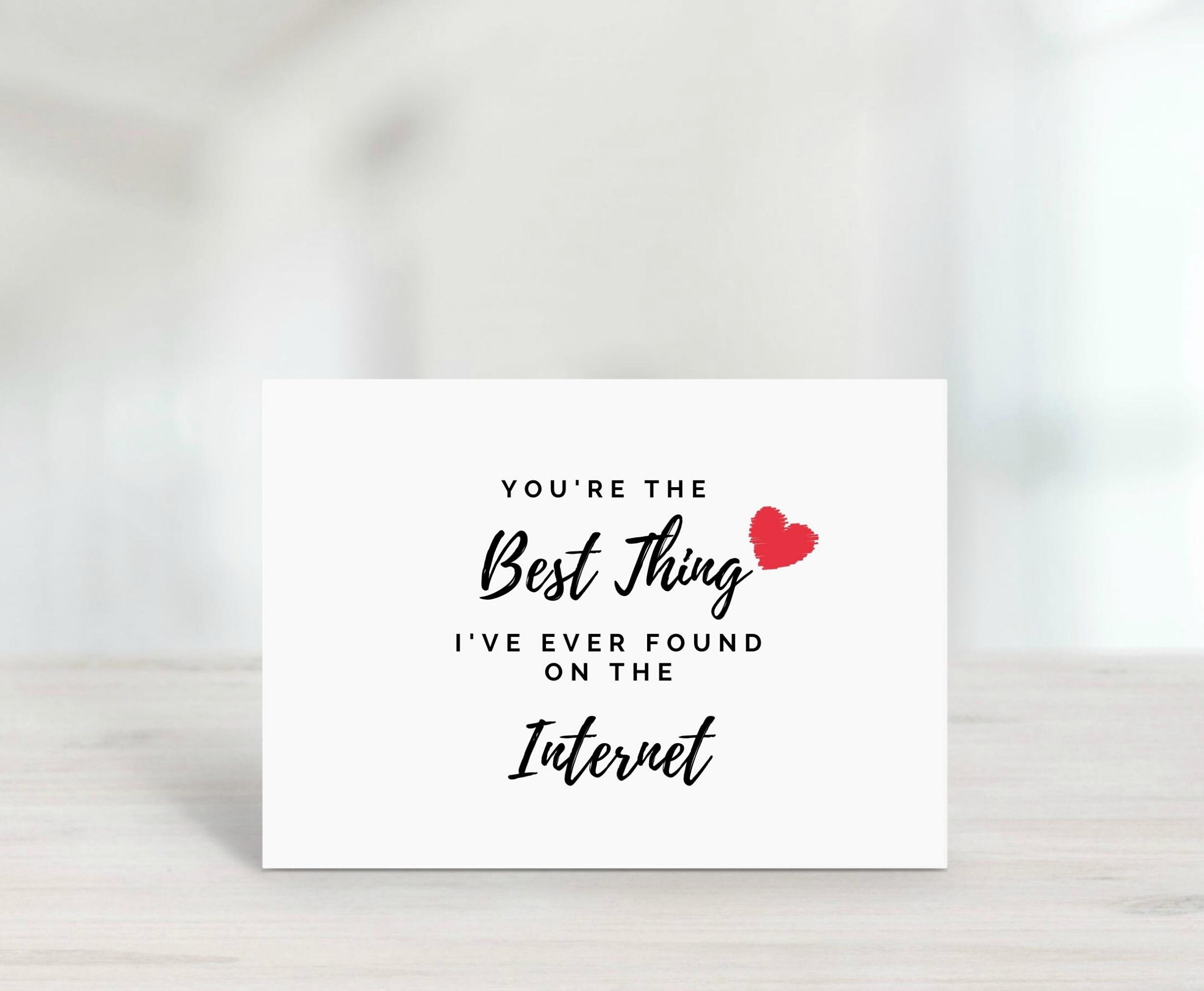 Divertente biglietto di San Valentino, biglietto di anniversario, per il fidanzato, per lui, biglietto divertente, per il marito, biglietto d'auguri, stampabile, download istantaneo - Italia