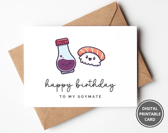 WBdesignz Biglietto di auguri di compleanno con busta, biglietto di compleanno giapponese, Happy Birthday (DIN A6