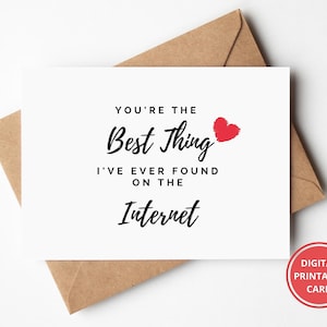 Carte drôle de Saint Valentin, carte d'anniversaire, pour petit ami, pour lui, carte drôle, pour mari, carte de voeux, imprimable, téléchargement immédiat