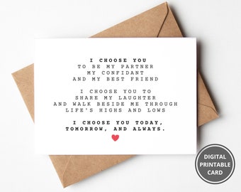 Funny Love You Card, Printable Anniversary Card, Card, Card for Her ...