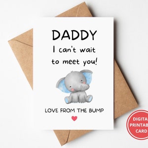 Tarjeta del Bump, Tarjeta del Día del Padre, Del Bump, De la Tarjeta Bump, Papá del Bump, Tarjeta de Papá para Ser, Tarjeta de Felicitación, Imprimible