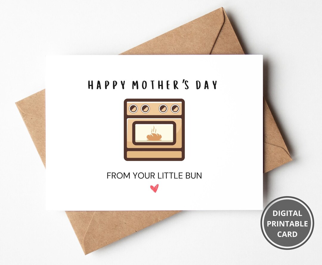 Mother's Day Card From the Bump, Mommy to Be, Mothers Day Printable ...