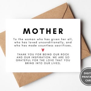 Cartão de feliz dia das mães para mãe, cartão de aniversário para esposa, cartão imprimível para mãe, presente de dia das mães, cartão para mamãe, para uma mamãe especial