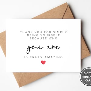 Carte de remerciement, carte de remerciement d'un ami, merci d'avoir été incroyable, carte de meilleur ami, merci d'un ami, carte de meilleur ami, carte de voeux