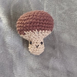 Crochet Mushroom Amigurumi: 100% Cotton Baby Toy