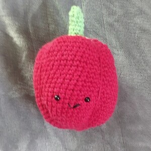 Crochet Pepper Amigurumi: 100% Cotton Baby Toy