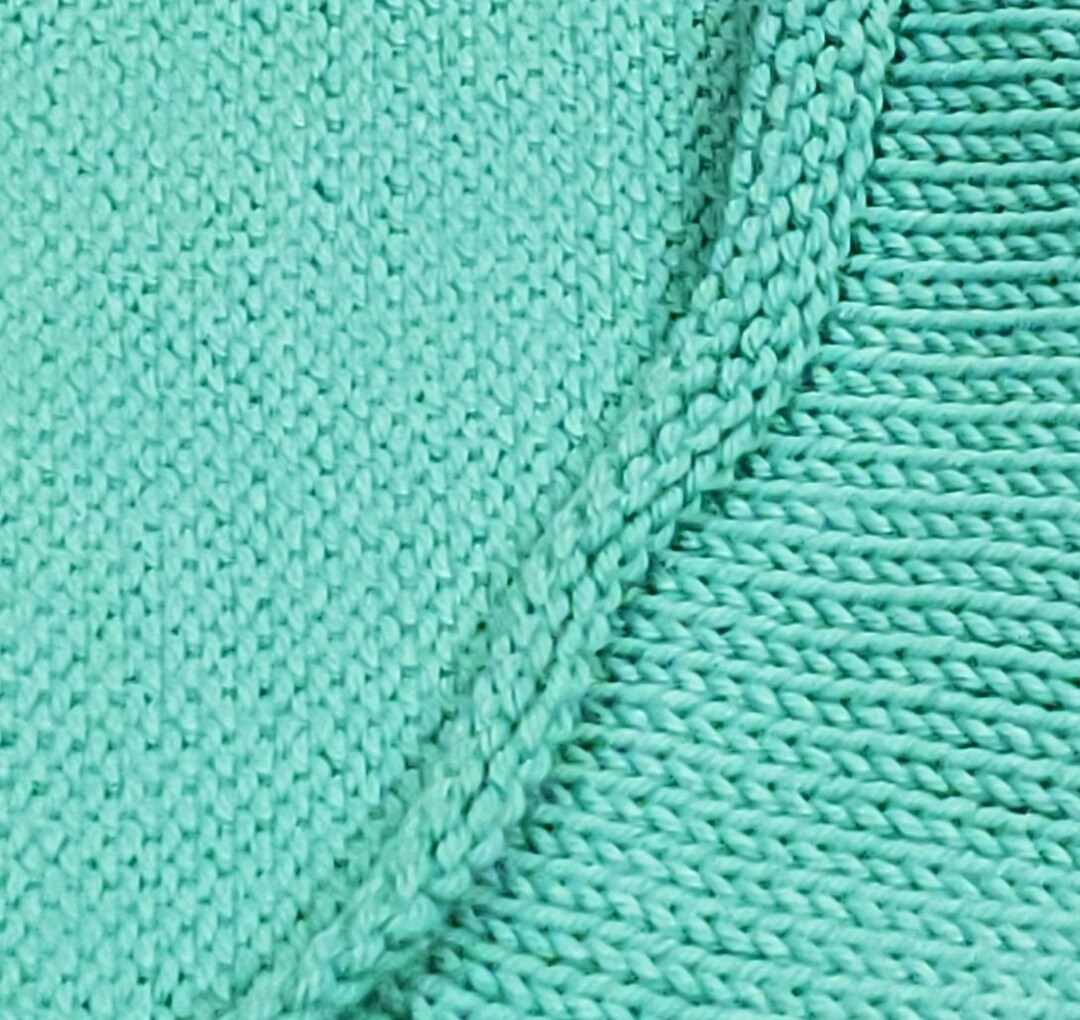 100 Cotton Knitted Baby Blanket Solid Colors Etsy