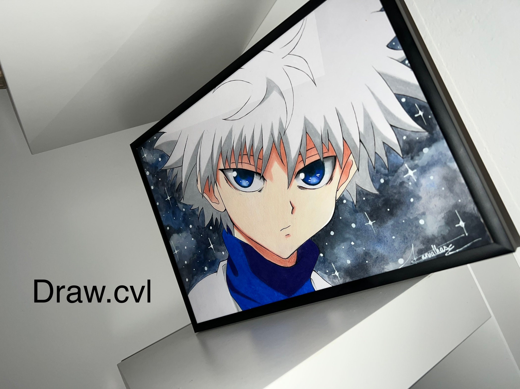 Cadre Dessin Kirua Hunterxhunter