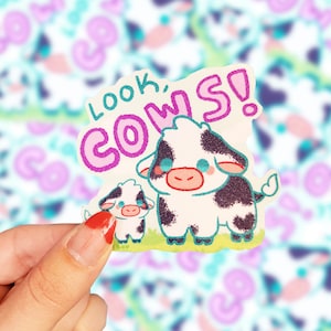 Look Cows! Sticker