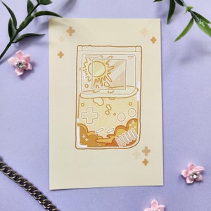Ästhetischer Gameboy 4x6 Print