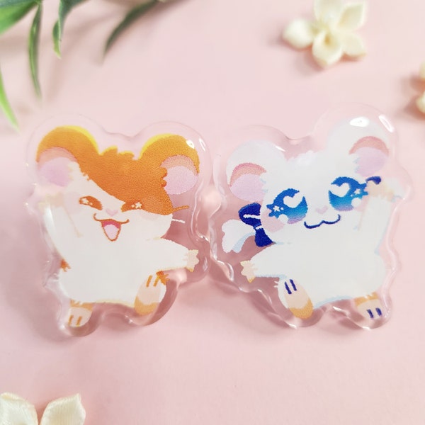 Hamster Hamtaro Friends Acrylic Pin