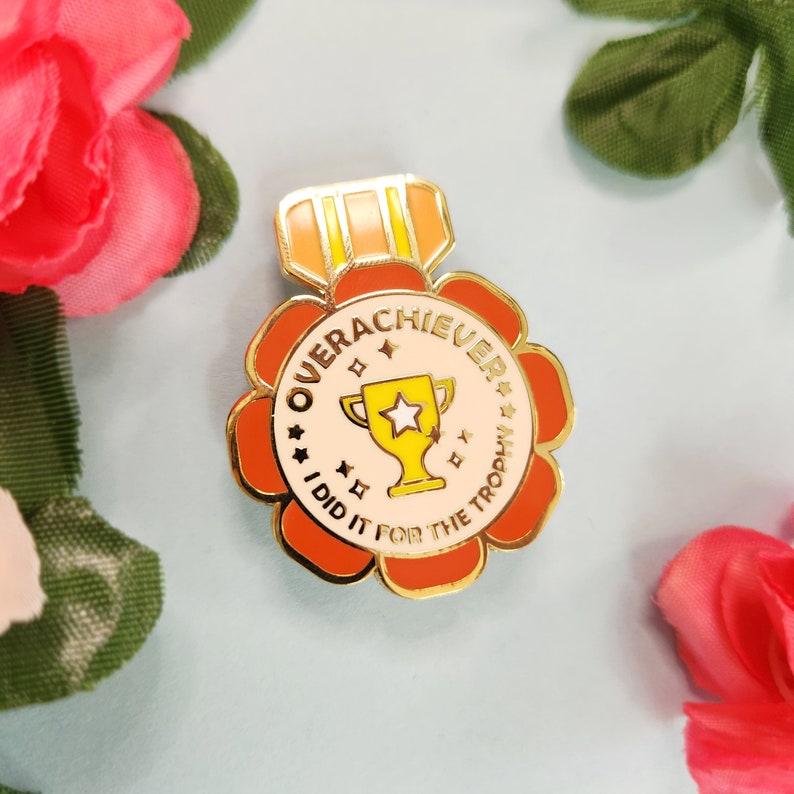 Impressive Pin Game Achievements | Enamel Pin | Cute Funny Ribbon Pins - Etsy