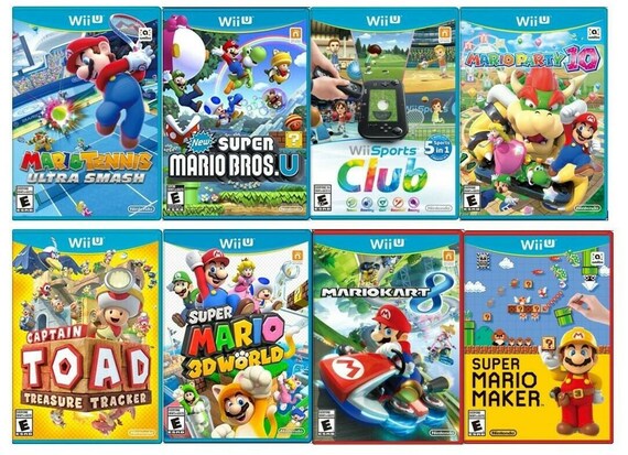 Nintendo Wii CONSOLE SUPER MARIO BROS SPORTS BUNDLE 4 GAMES SYSTEME