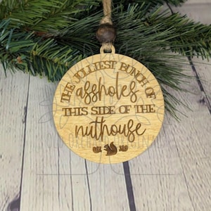 Jolliest Bunch Ornament SVG | Funny Ornament | Laser File | SVG File