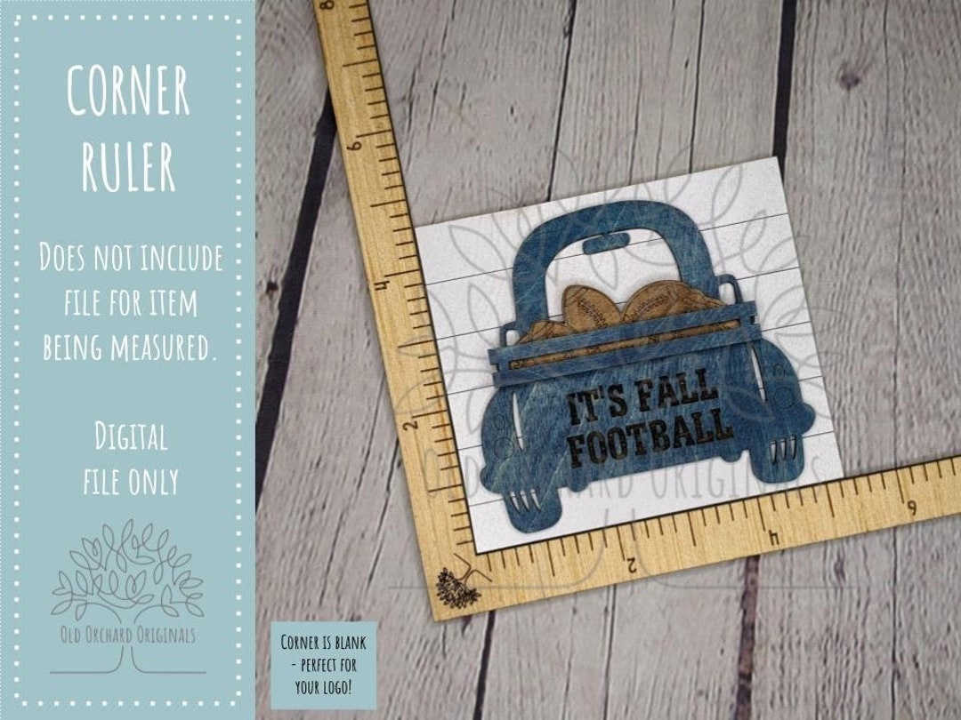 Corner Ruler SVG - Inches - Etsy