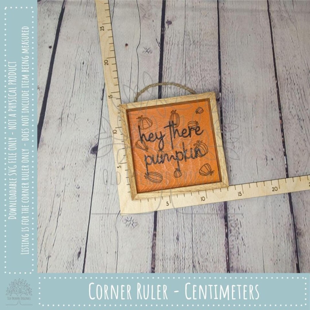 Corner Ruler SVG - Centimeters - Etsy