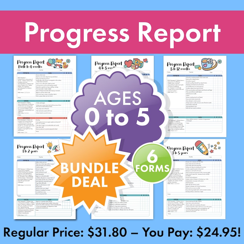 Daycare Child Assessment - Etsy