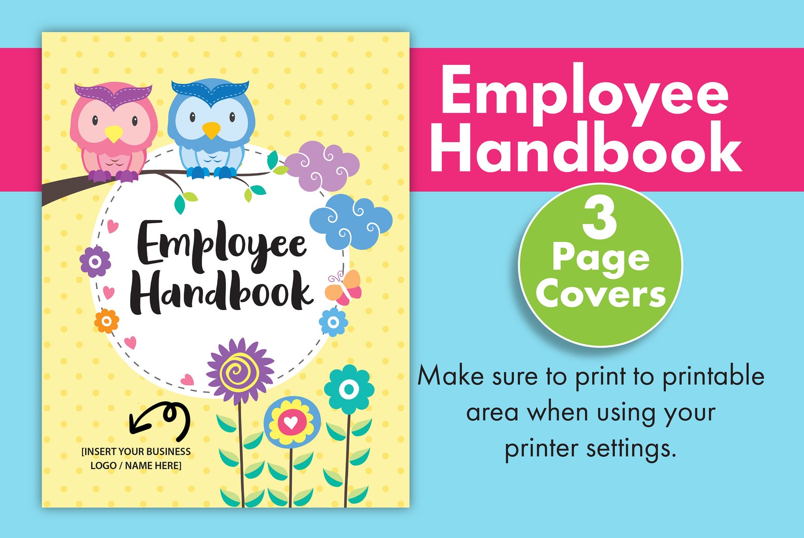 Employee Handbook Policies and Procedures Daycare Forms Etsy