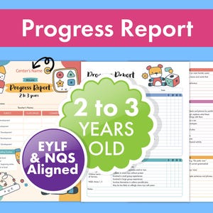Digital progress report bundle for early childhood education. Great resource for daycare providers, preschool teachers, and nannies who need structured, editable forms for monitoring and reporting milestones.