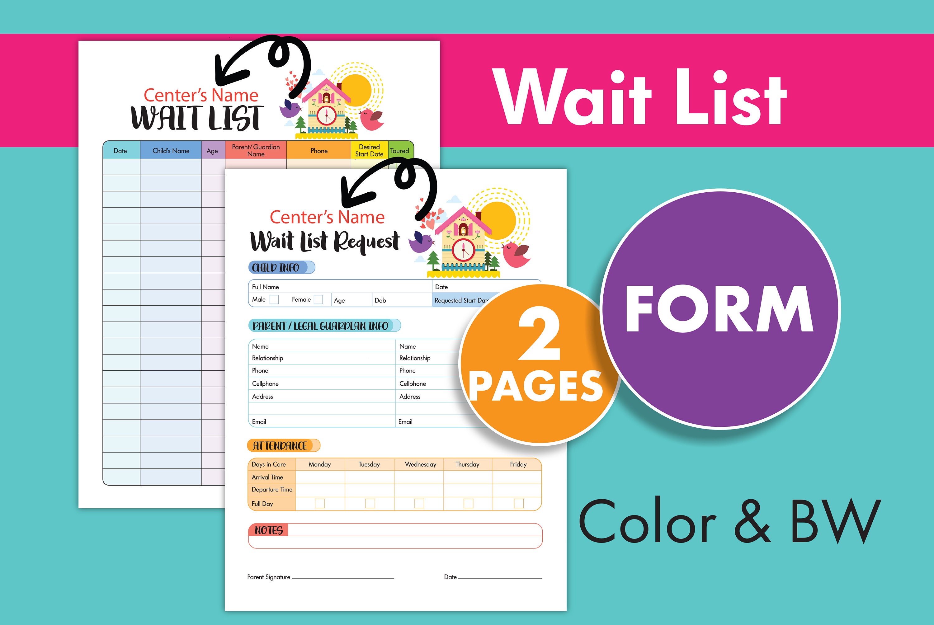 Wait List Request Form 2 Sheets Perfect For Daycare Etsy wait-list-request-form-2-sheets-perfect-for-daycare-etsy