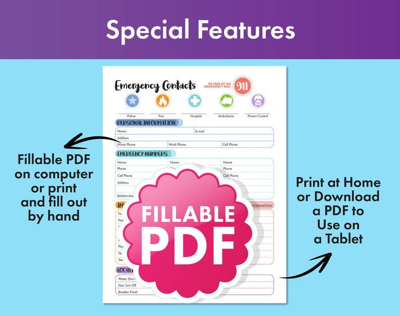 Daycare Form -
Emergency Form -
Emergency Info -
Contact Info -
Emergency Contact -
Preschool Form -
Daycare Emergency -
Childcare Needs -
Preschool Needs -
Daycare Forms Bundle - Preschool Emergency - Daycare Safety - Start a daycare