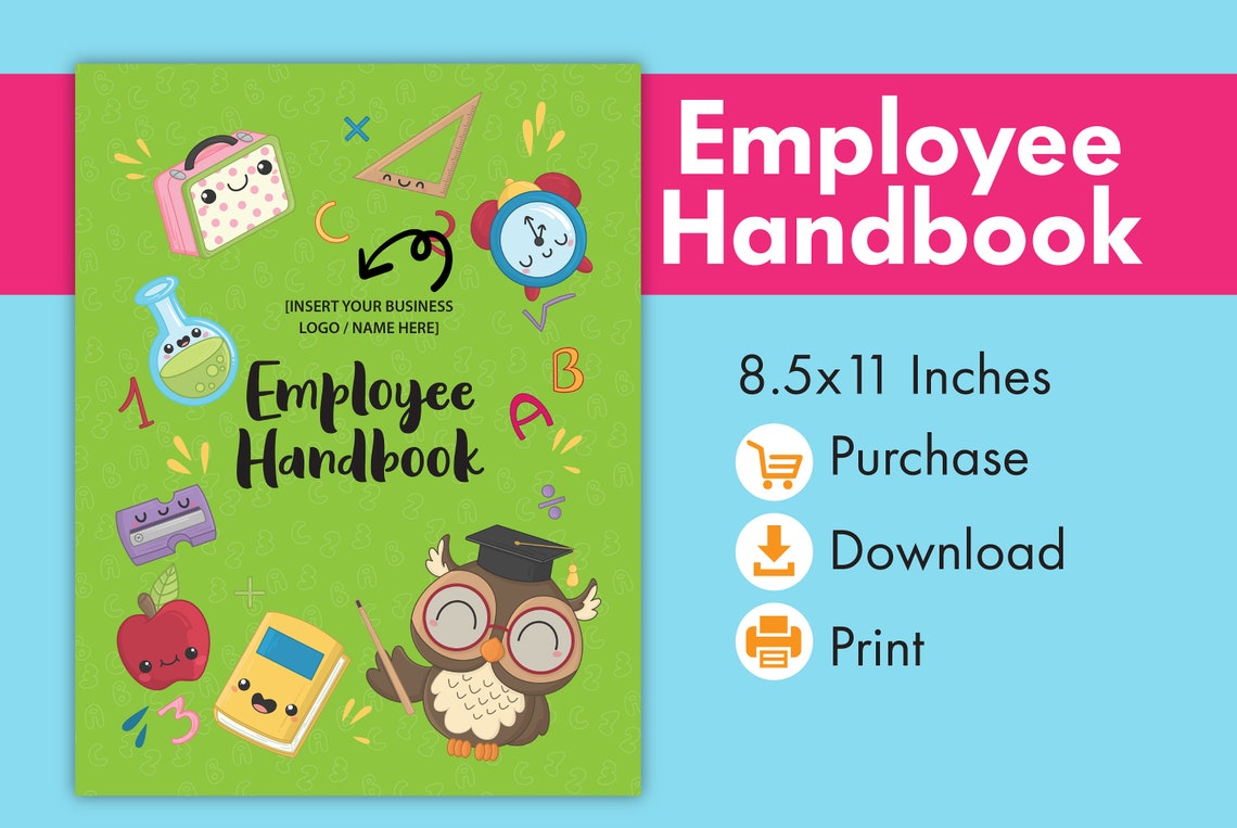 Employee Handbook Policies and Procedures Daycare Forms Etsy