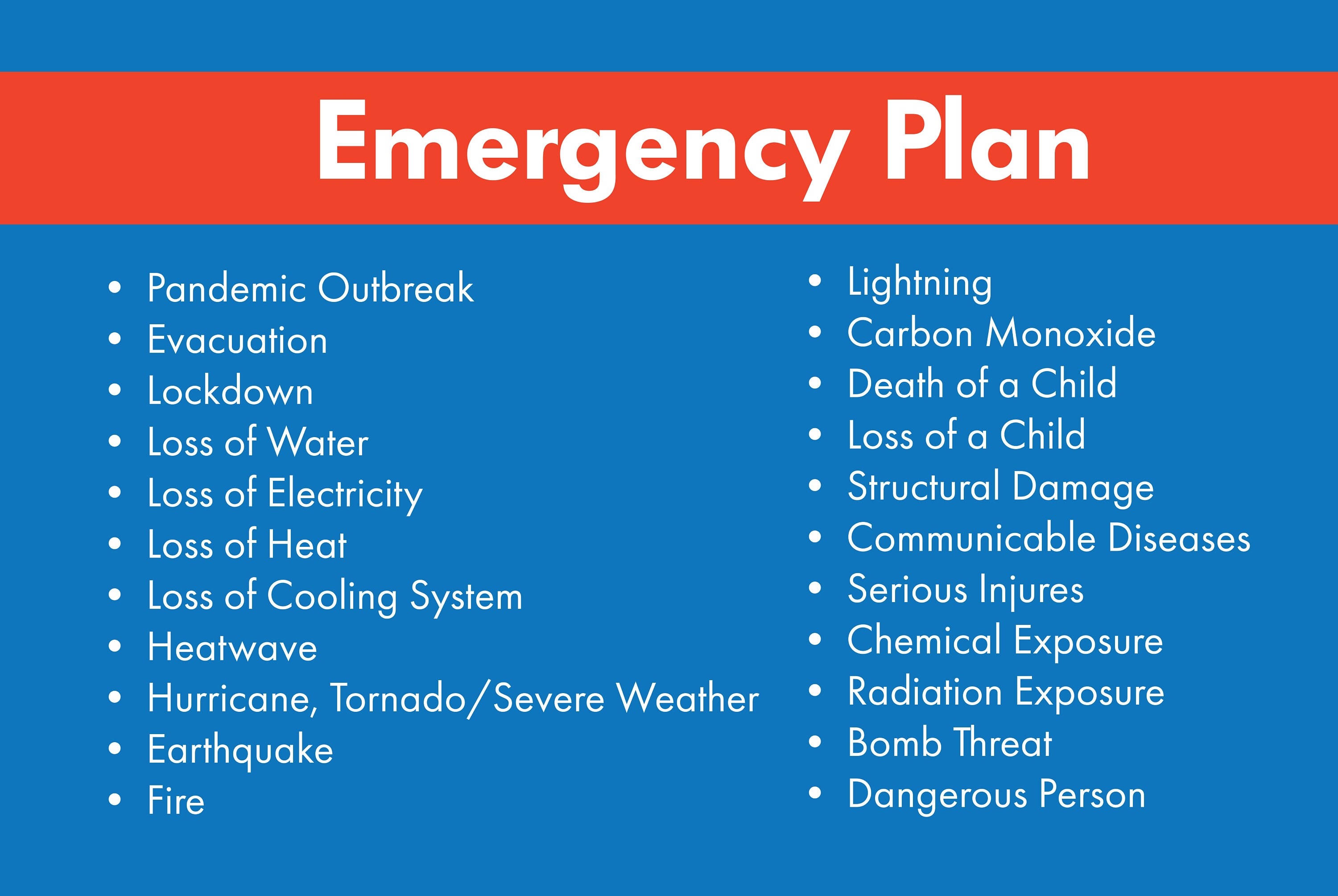 Daycare Emergency Plans Printable Forms Perfect for Daycare Etsy